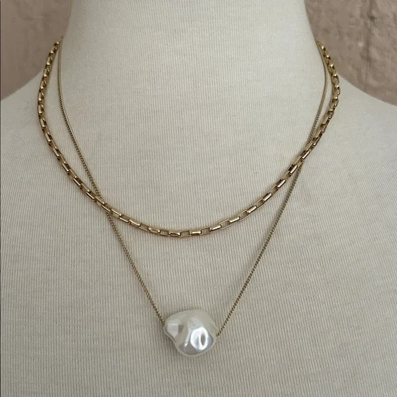 Freshwater Pearl Double Necklace - Picture 1 of 3